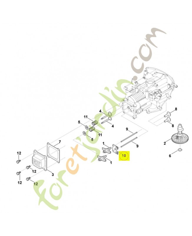 Guide 0004-038-2800. Pièce détachée Stihl / Vicking