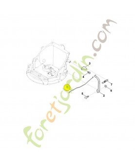 Levier commande régulateur 0004-104-0500. Pièce détachée Stihl / Vicking