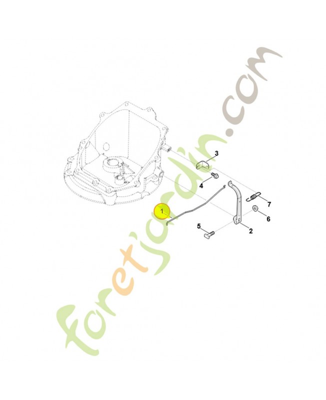 Levier commande régulateur 0004-104-0500. Pièce détachée Stihl / Vicking