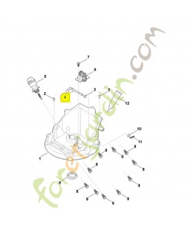 Arbre de régulateur 0004-104-1100. Pièce détachée Stihl / Vicking