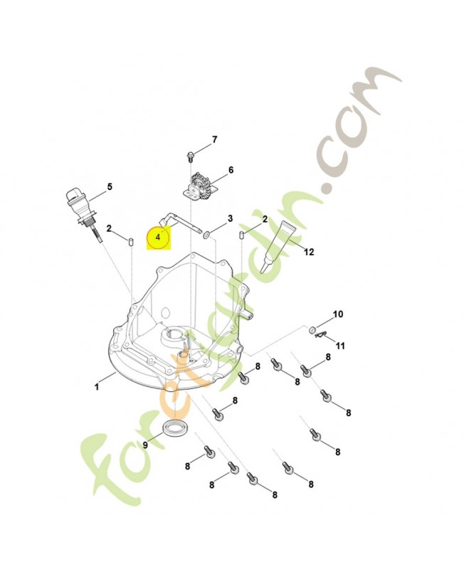 Arbre de régulateur 0004-104-1100. Pièce détachée Stihl / Vicking