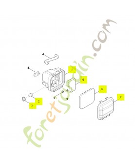 Boitier de filtre a air 0004-120-2700. Pièce détachée Stihl / Vicking