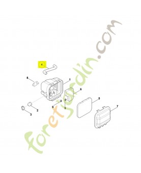 Tuyau 0004-122-4000. Pièce détachée Stihl / Vicking