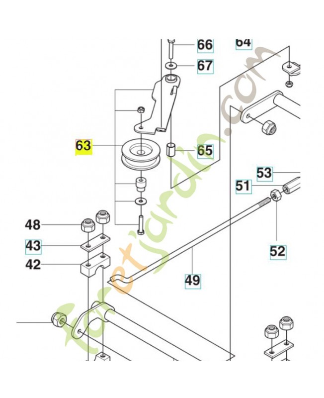 Tendeur de courroie husqvarna réf : 597524501