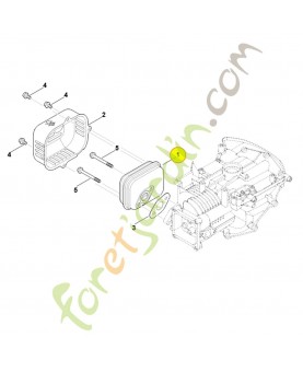 Silencieux 0004-140-0600. Pièce détachée Stihl / Vicking