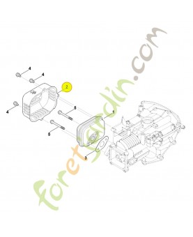 Protection du silencieux 0004-140-6000. Pièce détachée Stihl / Vicking