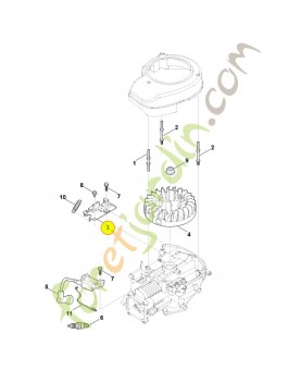 Système de freinage 0004-160-1000. Pièce détachée Stihl / Vicking