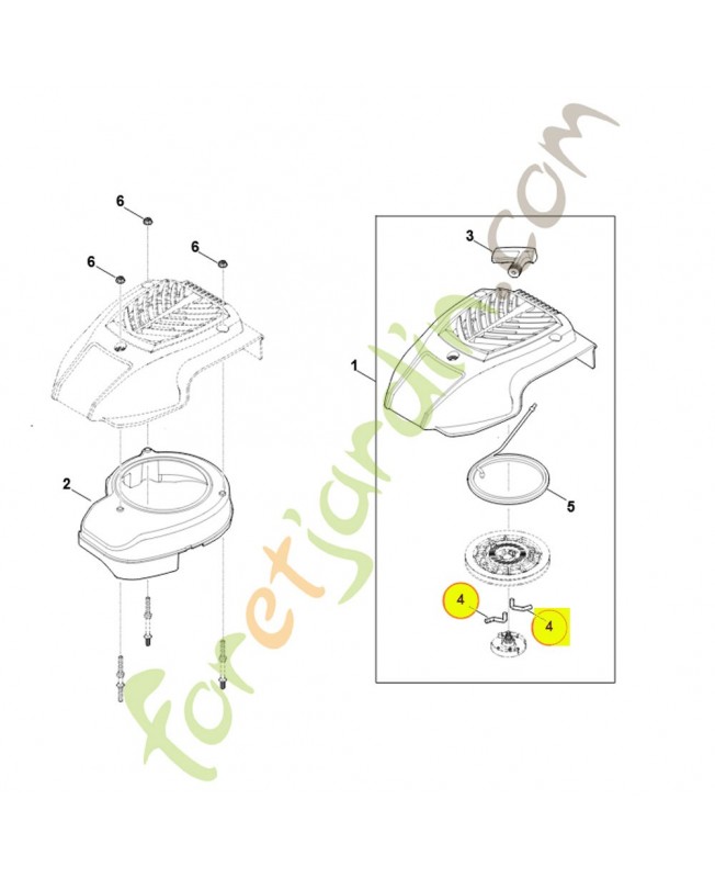 Cliquet 0004-195-7200. Pièce détachée Stihl / Vicking