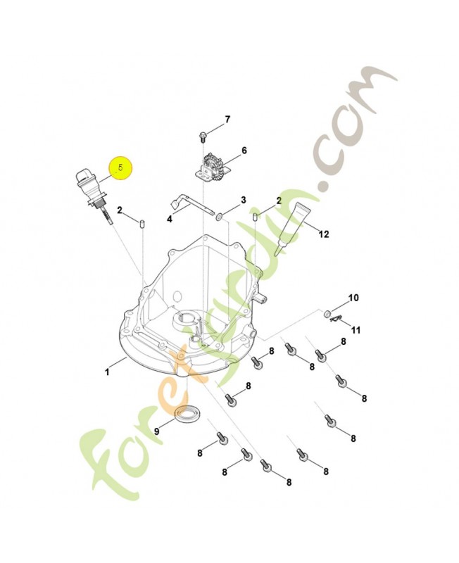 Tubulure complète 0004-350-1700. Pièce détachée Stihl / Vicking