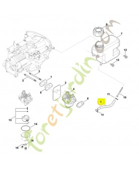 Tuyau 0004-358-0800. Pièce détachée Stihl / Vicking
