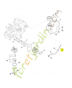 Tamis de filtre 0004-358-2100. Pièce détachée Stihl / Vicking