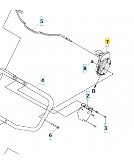 Cable frein moteur / embrayage