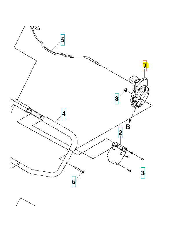 Cable frein moteur / embrayage