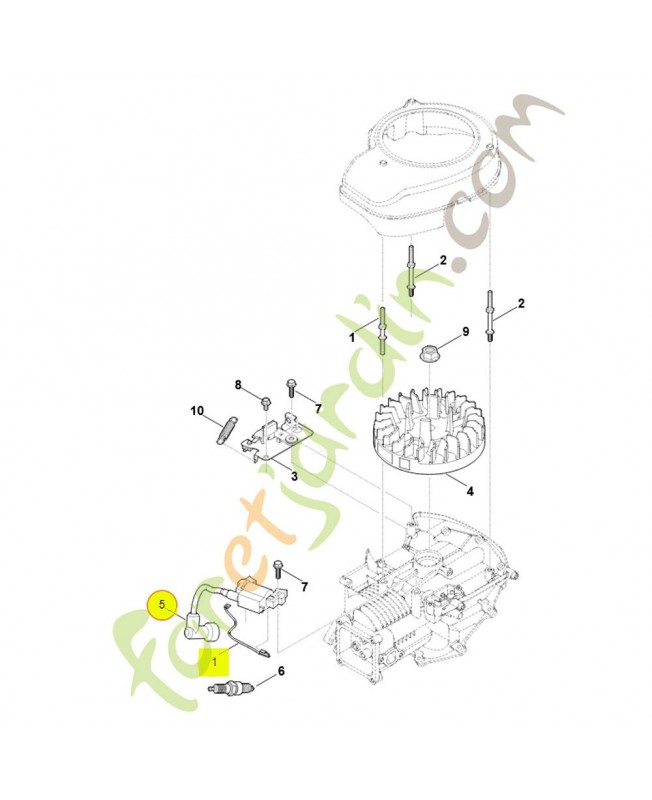 Module d'allumage 0004-400-1300. Pièce détachée Stihl / Vicking