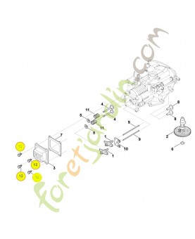 Vis 0004-951-9700. Pièce détachée Stihl / Vicking