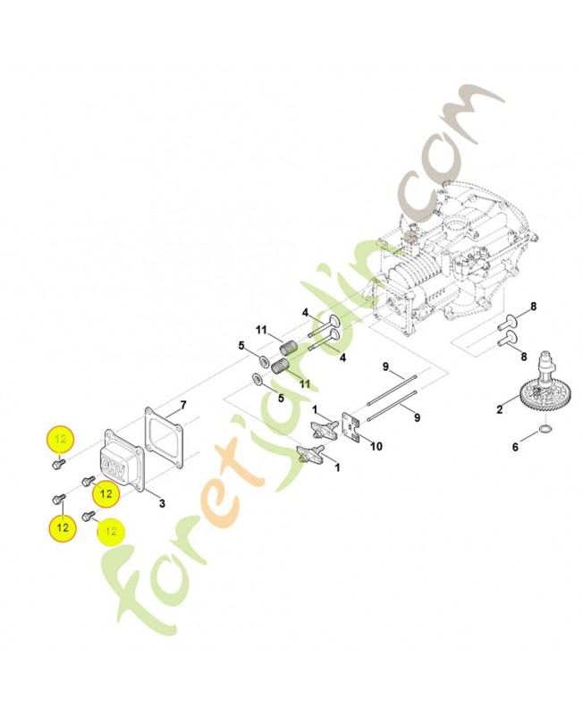 Vis 0004-951-9700. Pièce détachée Stihl / Vicking