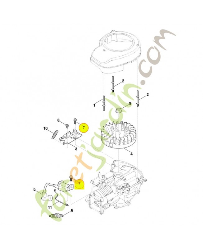 Vis 0004-951-9702. Pièce détachée Stihl / Vicking