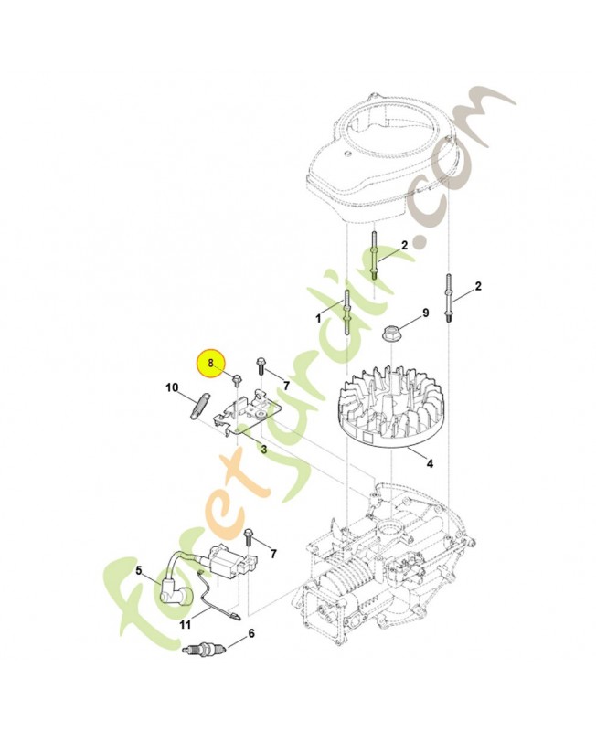 Vis 0004-951-9703. Pièce détachée Stihl / Vicking