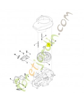 Ecrou 0004-955-0900. Pièce détachée Stihl / Vicking