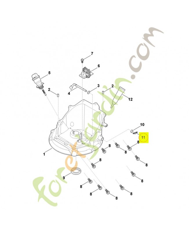 Epingle d'axe 0004-996-0100. Pièce détachée Stihl / Vicking