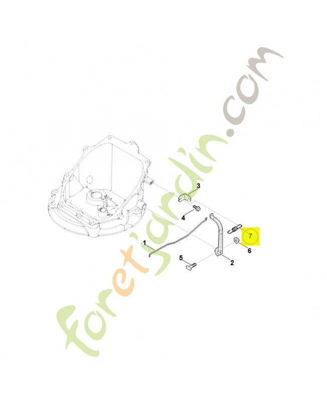 Ressort de tension 0004-997-5501. Pièce détachée Stihl / Vicking