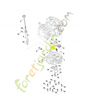 Filtre à huile 0004-020-9600. Pièce détachée Stihl / Vicking