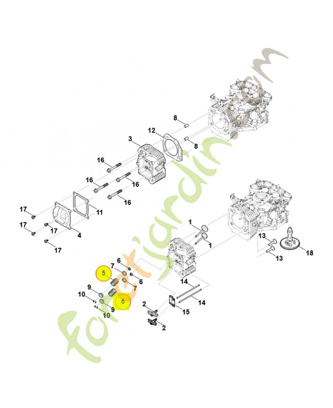 Ressort de soupape 0004-025-1600. Pièce détachée Stihl / Vicking