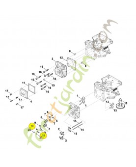 Support de ressort de soupape 0004-025-1700. Pièce détachée Stihl / Vicking