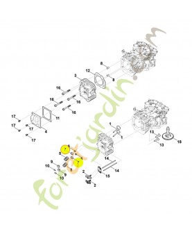Coupelle de ressort 0004-025-3001. Pièce détachée Stihl / Vicking