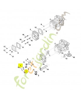 Coupelle de ressort 0004-025-3002. Pièce détachée Stihl / Vicking
