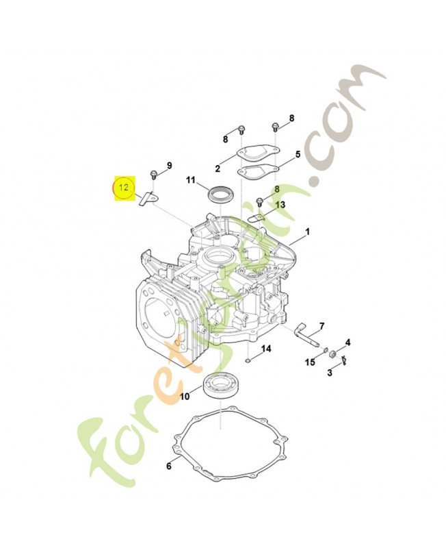 Patte de fixation 0004-028-1501. Pièce détachée Stihl / Vicking