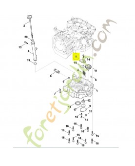 Recouvrement 0004-028-2900. Pièce détachée Stihl / Vicking