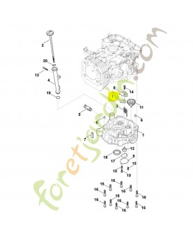 Déflecteur en tôle 0004-028-7300. Pièce détachée Stihl / Vicking