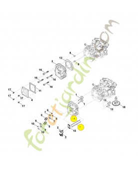 Poussoir de culbuteur 0004-038-2601. Pièce détachée Stihl / Vicking