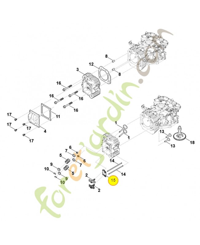 Guide 0004-038-2801. Pièce détachée Stihl / Vicking