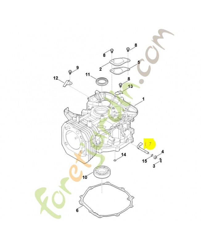 Arbre de régulateur 0004-104-1101. Pièce détachée Stihl / Vicking