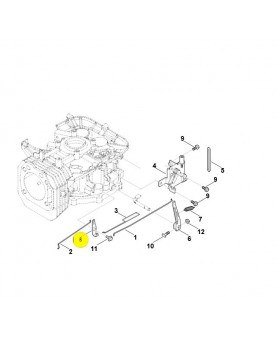Levier de volet de démarrage 0004-121-6100. Pièce détachée Stihl / Vicking