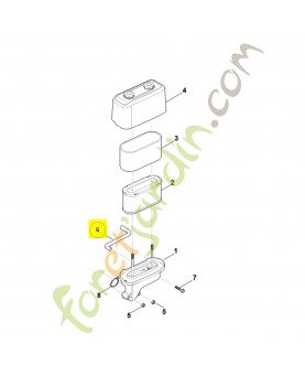 Tuyau 0004-122-4001. Pièce détachée Stihl / Vicking
