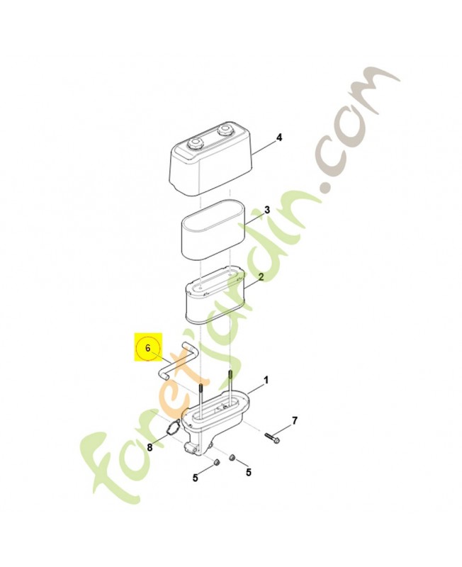 Tuyau 0004-122-4001. Pièce détachée Stihl / Vicking