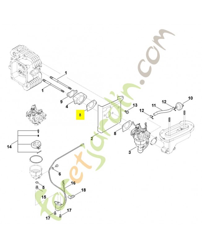 Joint 0004-129-0909. Pièce détachée Stihl / Vicking