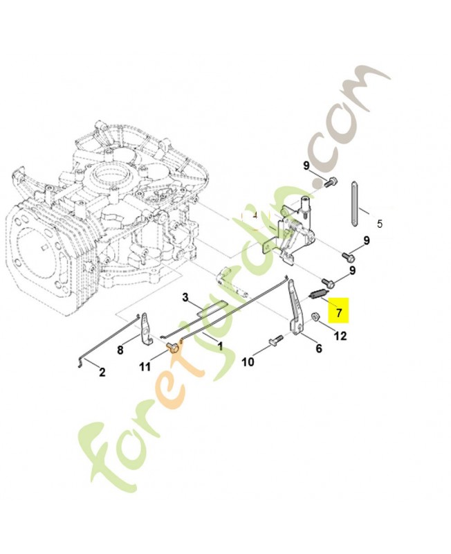 Ressort 0004-182-6100. Pièce détachée Stihl / Vicking