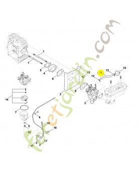 Tuyau 0004-358-0801. Pièce détachée Stihl / Vicking