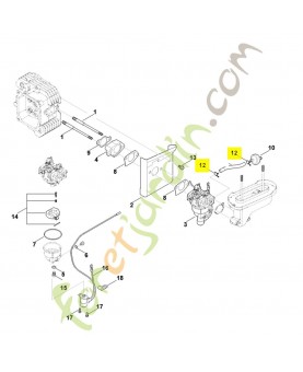 Collier de serrage 0004-358-7901. Pièce détachée Stihl / Vicking