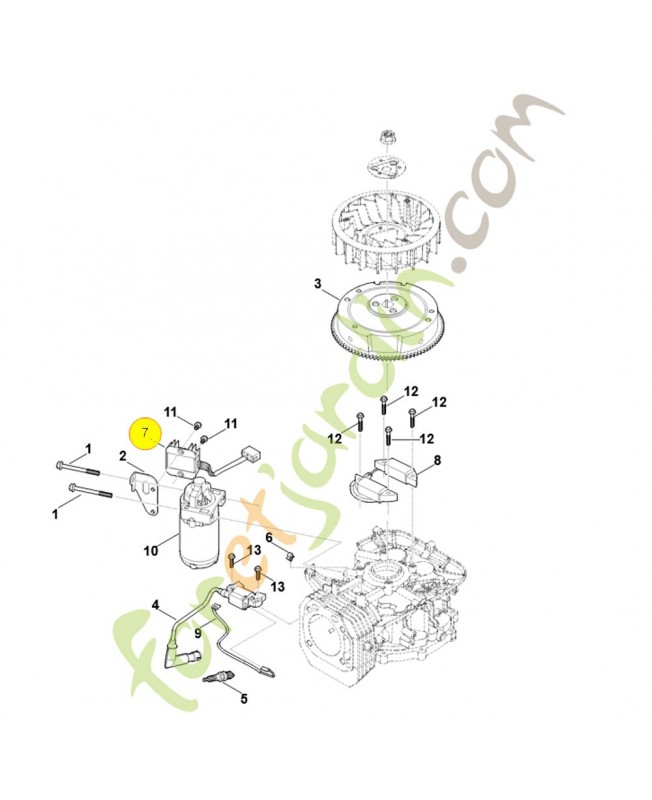 Régulateur de tension 0004-430-3300. Pièce détachée Stihl / Vicking