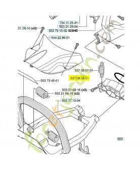 Ressort 537080801 husqvarna- Pièce de détachée Husqvarna