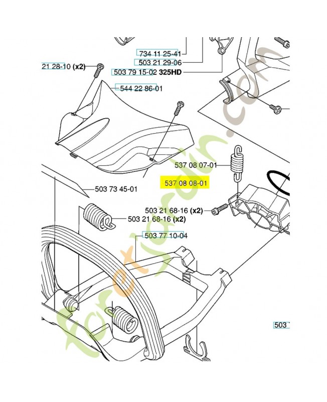 Ressort 537080801 husqvarna- Pièce de détachée Husqvarna Ressort 537080801 husqvarna- Pièce de détachée Husqvarna