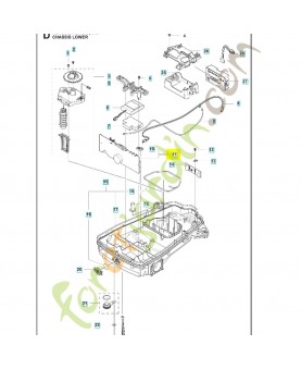 Circuit imprime complet 592851801. Pièce détachée Husqvarna