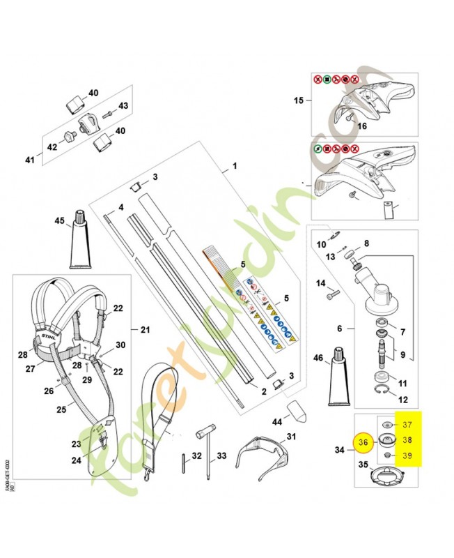 Jeu de pièces outils fs 4001-007-4400 stihl