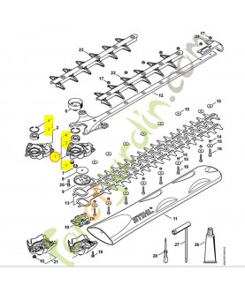 Carter du réducteur 4242-640-0504. Pièce détachée Stihl / Vicking