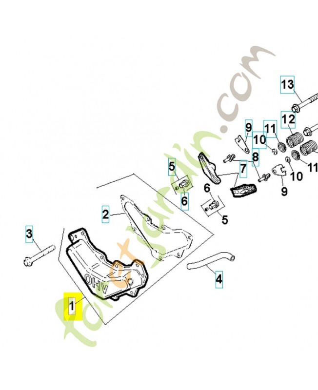 Couvercle 531029878. Pièce de rechange Husqvarna Couvercle 531029878. Pièce de rechange Husqvarna
